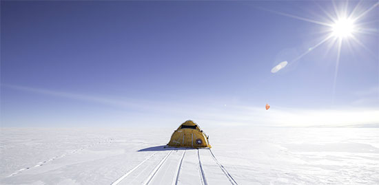 Polar plateau travelling
